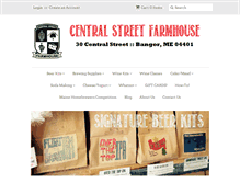 Tablet Screenshot of centralstreetfarmhouse.com